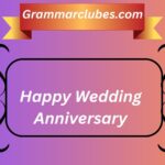 Happy Wedding Anniversary