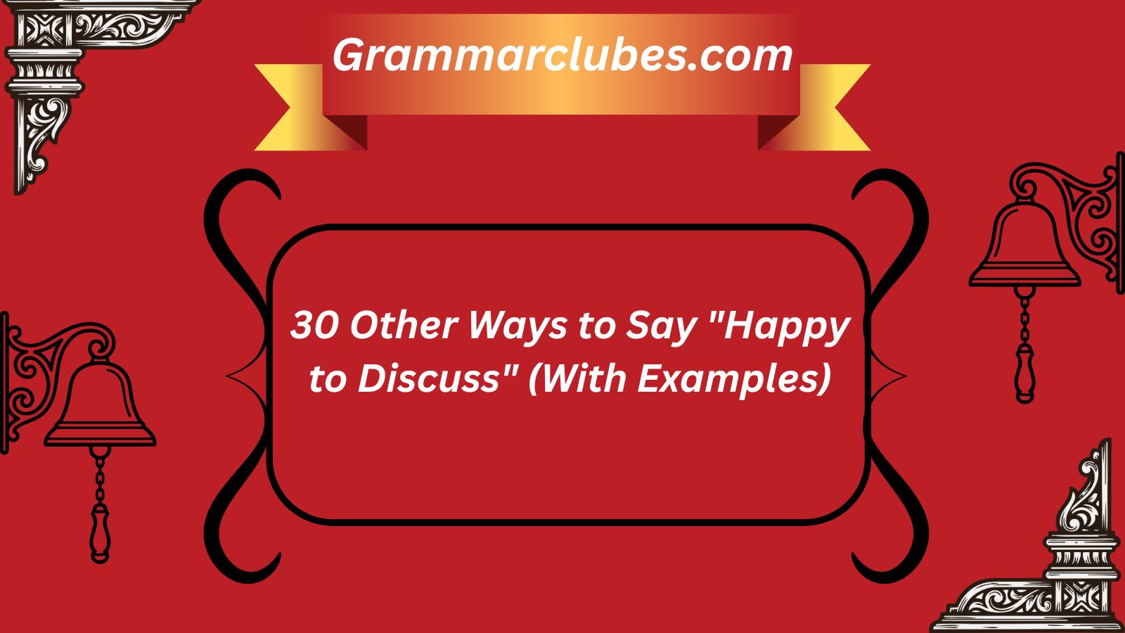 Happy to Discuss