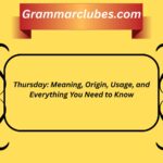 Thursday: Meaning