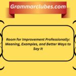 Room for Improvement Professionally