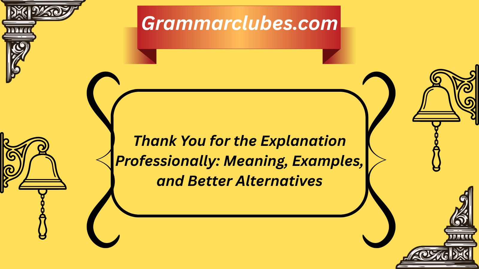Thank You for the Explanation Professionally